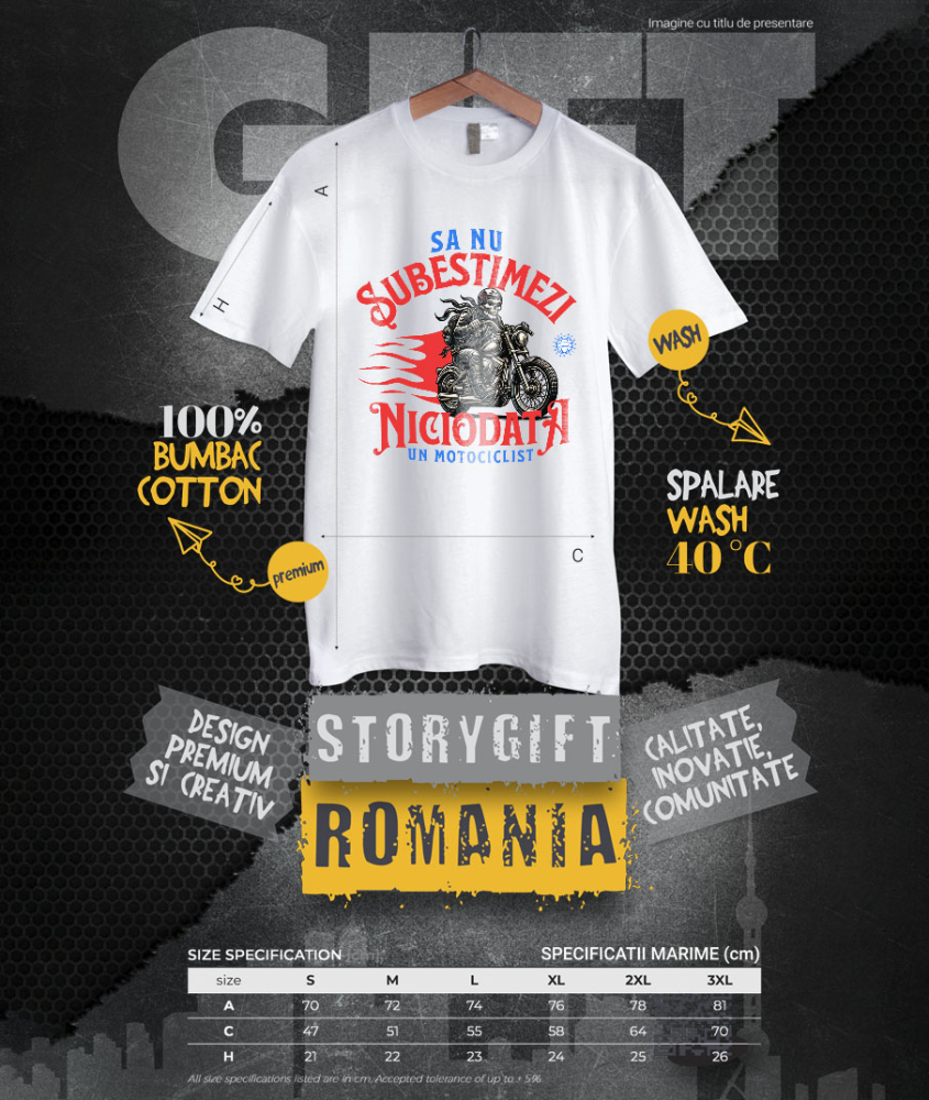Tricou Femei, Barbati, Copii, Fata, Baiat, Unisex Personalizat Schelete Horror pe Motocicletă Vintage – Pasiune și Iubire pentru Moto [4]