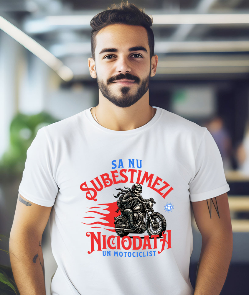 Tricou Femei, Barbati, Copii, Fata, Baiat, Unisex Personalizat Schelete Horror pe Motocicletă Vintage – Pasiune și Iubire pentru Moto [2]