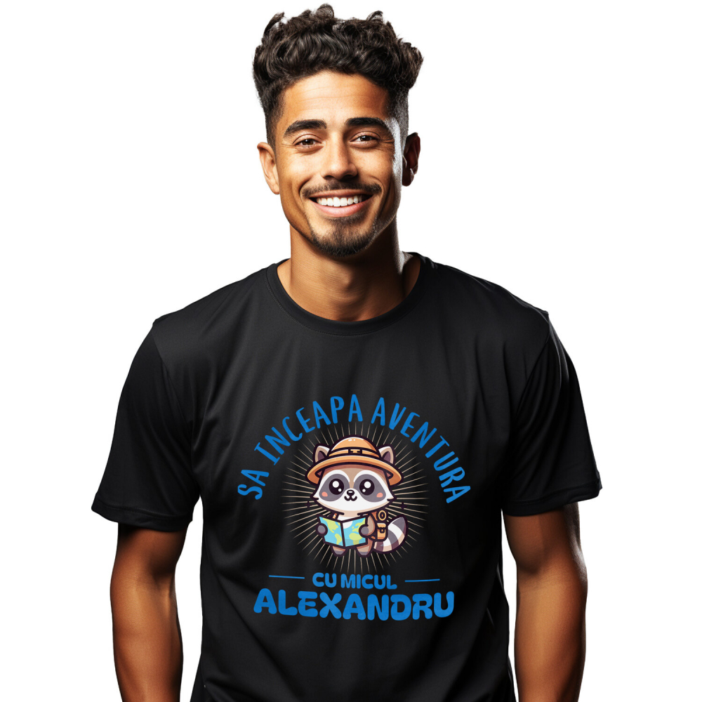 Tricou Femei, Barbati, Copii, Fata, Baiat, Unisex Personalizat Tricou Personalizat Aventură - „Să Înceapă Aventura” | Cadouri pentru Copii [1]
