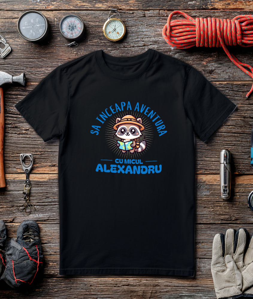 Tricou Femei, Barbati, Copii, Fata, Baiat, Unisex Personalizat Tricou Personalizat Aventură - „Să Înceapă Aventura” | Cadouri pentru Copii [3]
