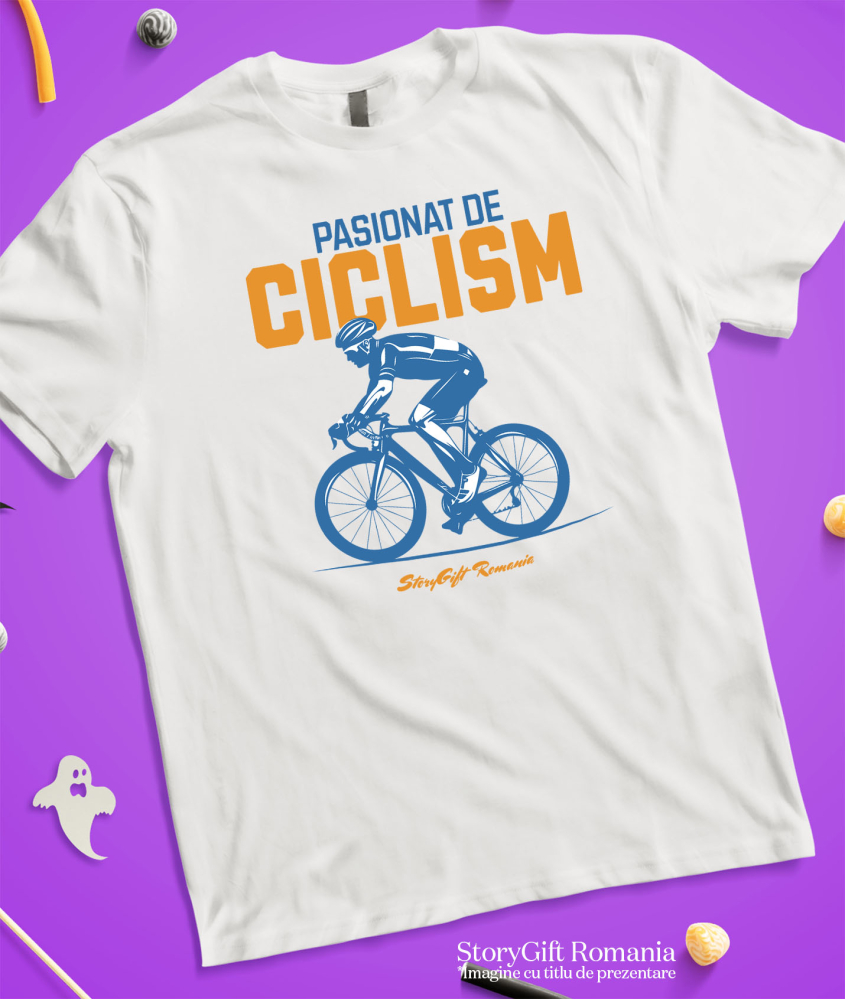 Tricou Femei, Barbati, Copii, Fata, Baiat, Unisex Personalizat Siluetă Bărbat Bicicletă – Ciclism Profesionist & Sport de Performanță [3]