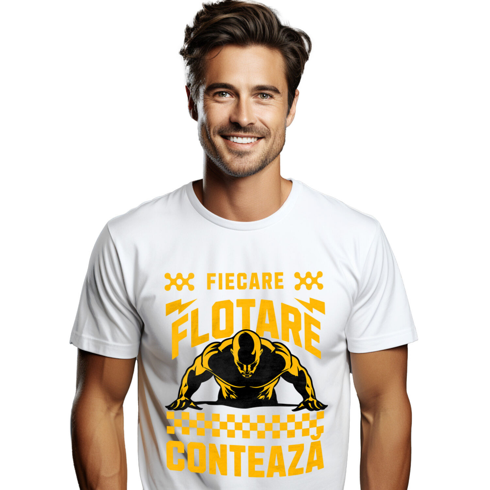 Tricou Femei, Barbati, Copii, Fata, Baiat, Unisex Personalizat Silueta Bărbat Flotare - Tricou Personalizat Motivațional pentru Sportivi [1]