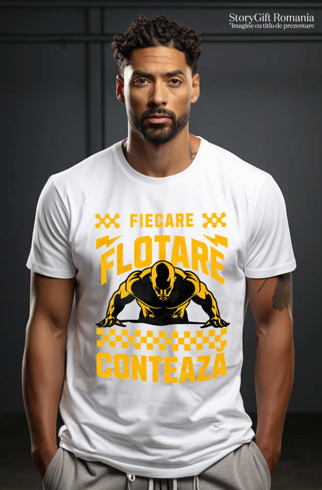 Tricou Femei, Barbati, Copii, Fata, Baiat, Unisex Personalizat Silueta Bărbat Flotare - Tricou Personalizat Motivațional pentru Sportivi [2]