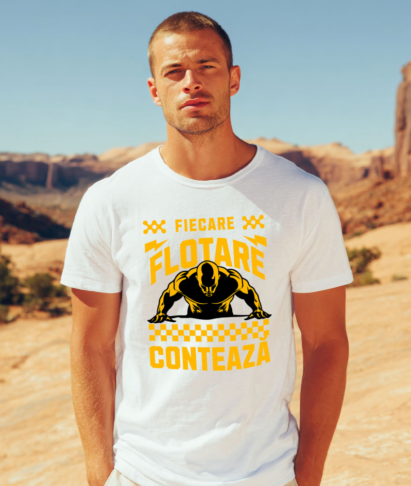 Tricou Femei, Barbati, Copii, Fata, Baiat, Unisex Personalizat Silueta Bărbat Flotare - Tricou Personalizat Motivațional pentru Sportivi [2]