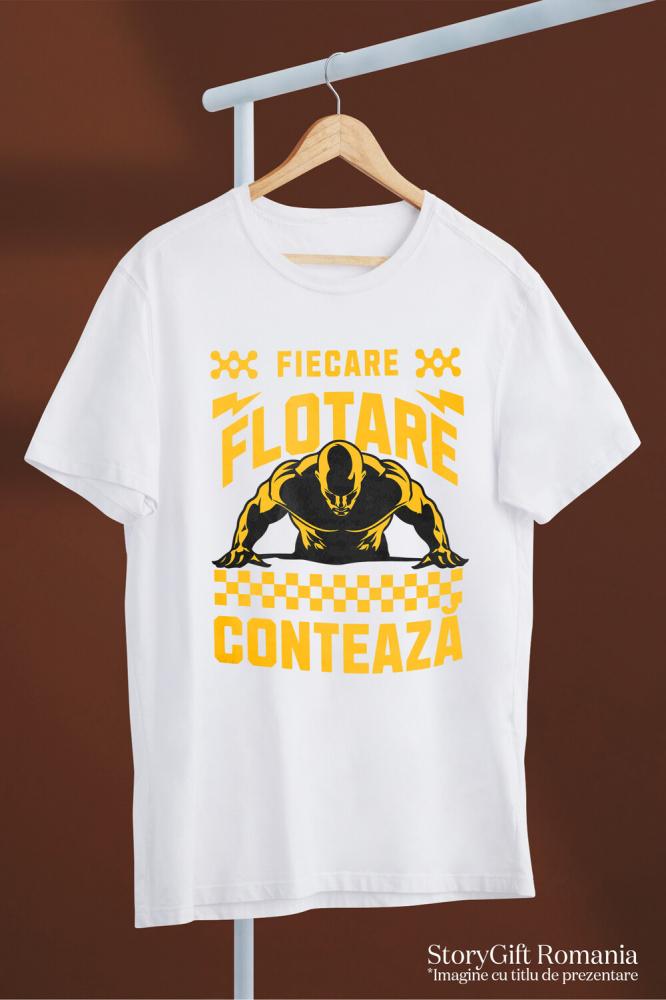 Tricou Femei, Barbati, Copii, Fata, Baiat, Unisex Personalizat Silueta Bărbat Flotare - Tricou Personalizat Motivațional pentru Sportivi [3]