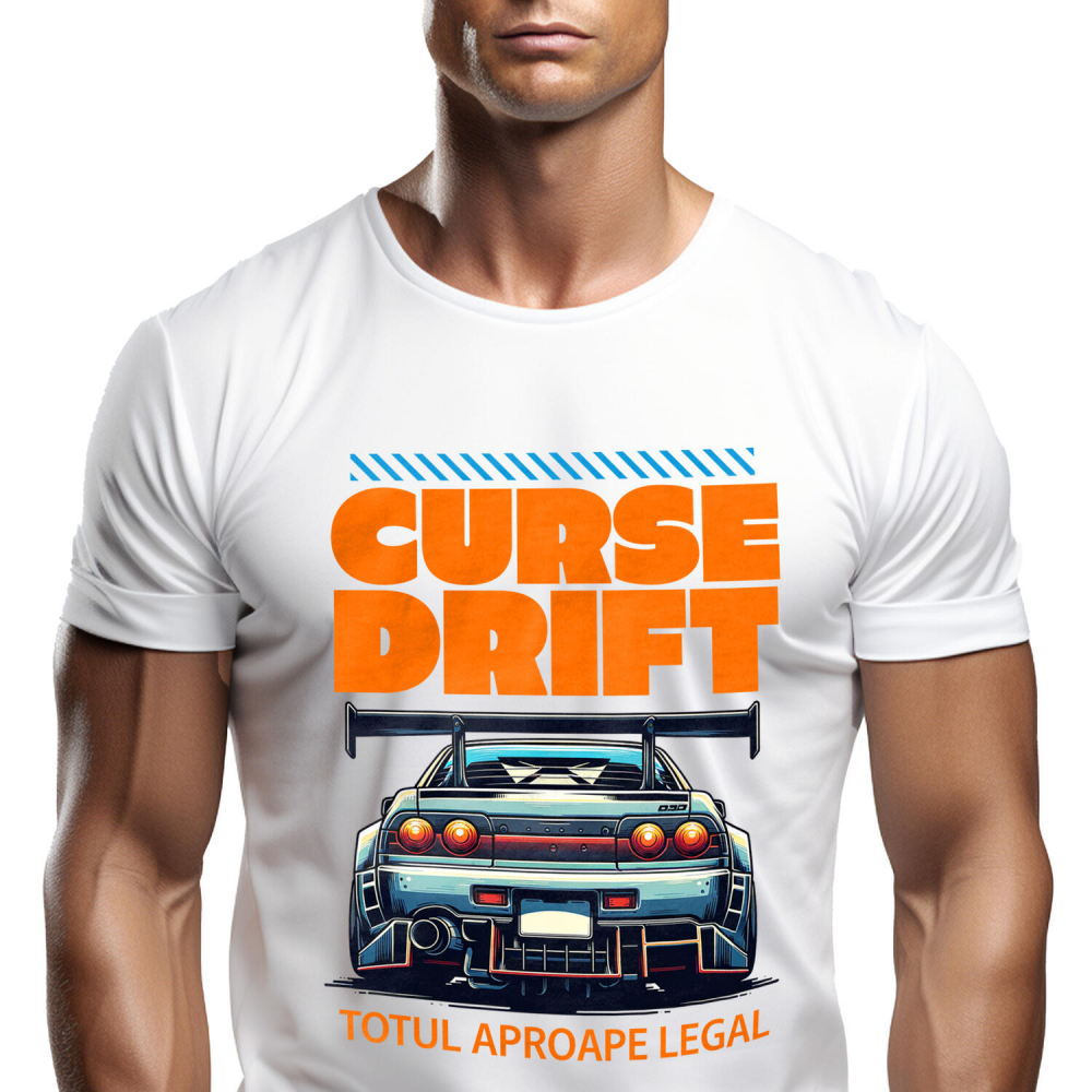 Tricou Femei, Barbati, Copii, Fata, Baiat, Unisex Personalizat Tricou Drift Tuning – Design Auto pentru Pasionații de Curse și Viteză [1]