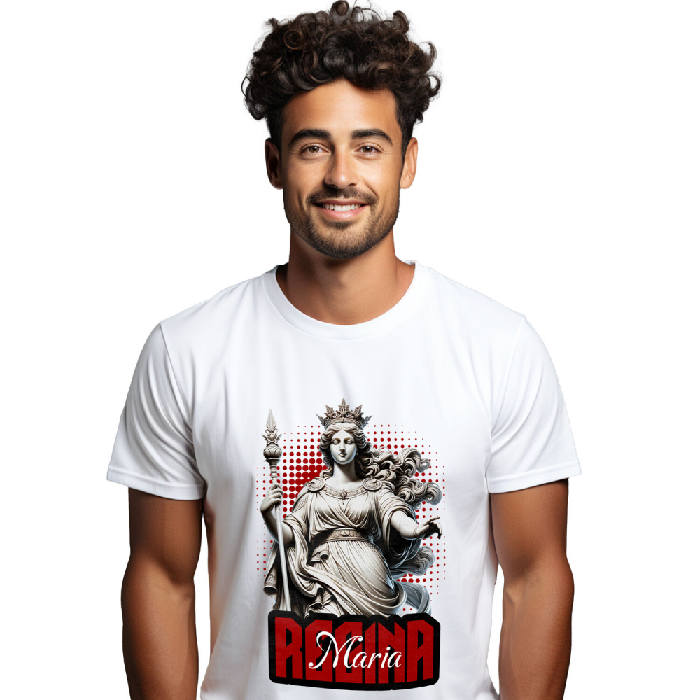 Tricou Femei, Barbati, Copii, Fata, Baiat, Unisex Personalizat Statuie Stil Grecesc Regina Maria – Cadou Personalizat Cu Coroana [1]