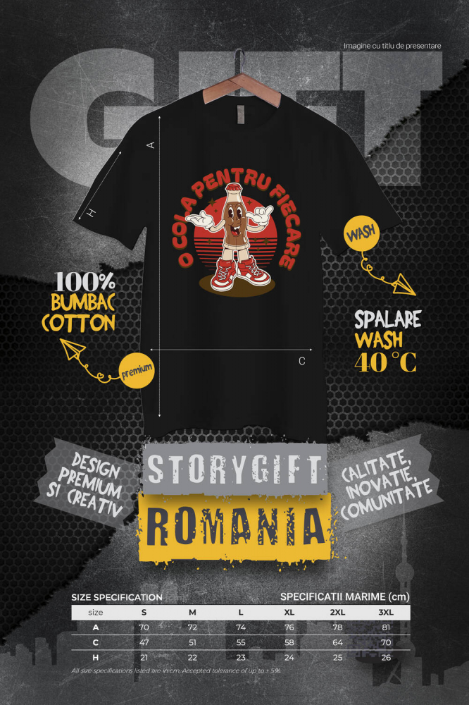 Tricou Femei, Barbati, Copii, Fata, Baiat, Unisex Personalizat „Sticlă de Suc Veselă cu Adidași Roșii – Cadou Personalizat pentru Familie și Prieteni!” [4]