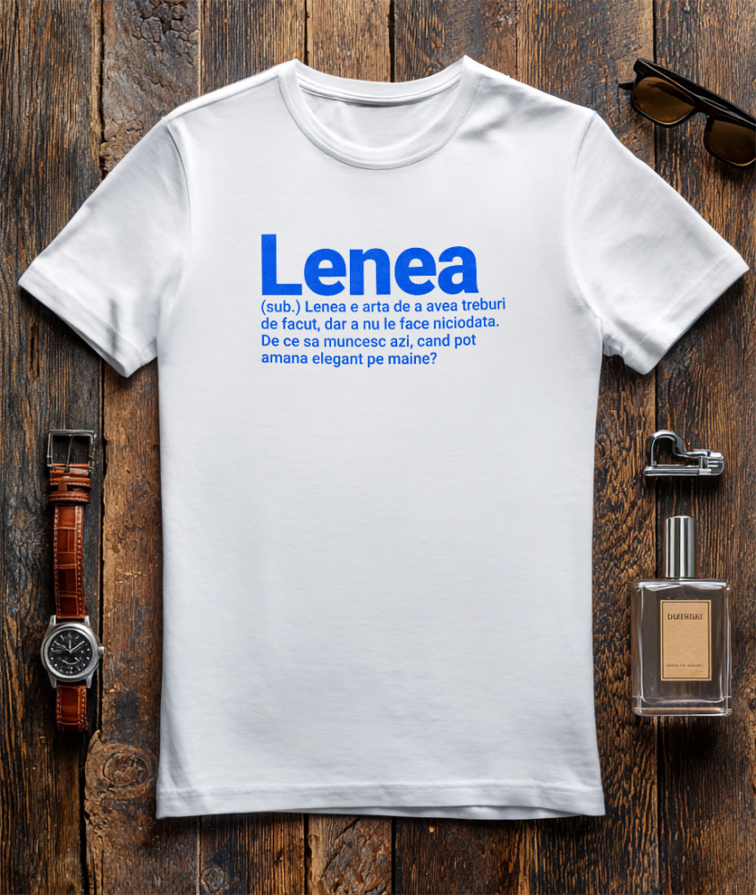 Tricou Femei, Barbati, Copii, Fata, Baiat, Unisex Personalizat „Cadouri personalizate cu mesaje haioase pentru familie și copii | Lenea ca artă” [3]