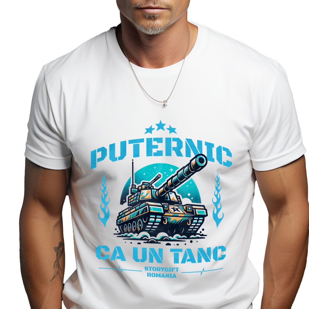 Tricou Femei, Barbati, Copii, Fata, Baiat, Unisex Personalizat Tanc Motivațional – Simbol al Forței și Determinării [1]