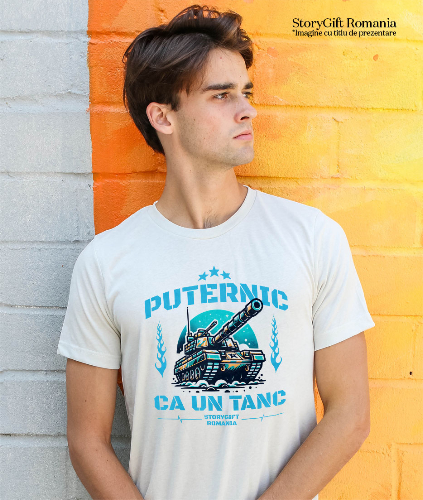 Tricou Femei, Barbati, Copii, Fata, Baiat, Unisex Personalizat Tanc Motivațional – Simbol al Forței și Determinării [2]