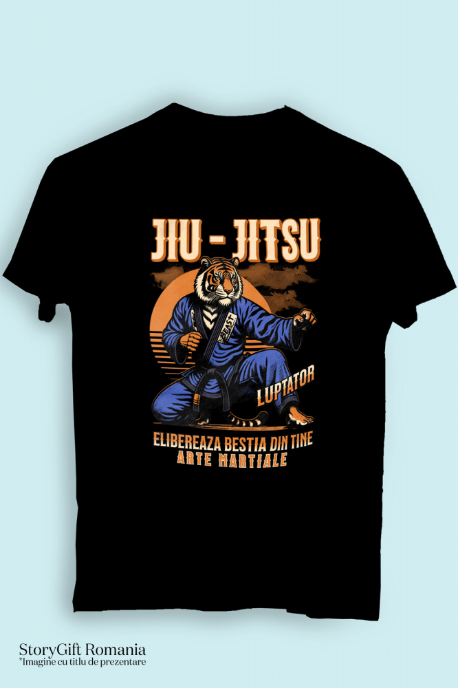 Tricou Femei, Barbati, Copii, Fata, Baiat, Unisex Personalizat Tigru Karate – Design Motivațional Arte Marțiale [3]