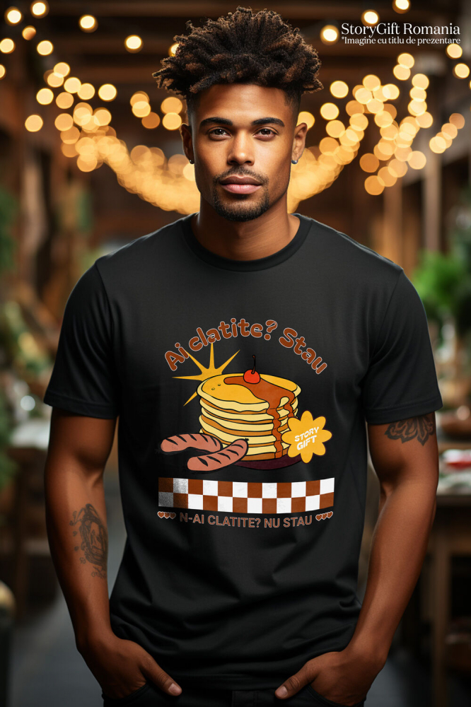 Tricou Femei, Barbati, Copii, Fata, Baiat, Unisex Personalizat Clătite personalizate cu text amuzant | Cadouri dulci pentru iubitorii de clătite și familie [2]