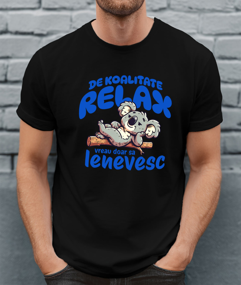 Tricou Femei, Barbati, Copii, Fata, Baiat, Unisex Personalizat Tricou Personalizat Koala Relaxare – Leneș și Confortabil | Cadou Perfect [2]