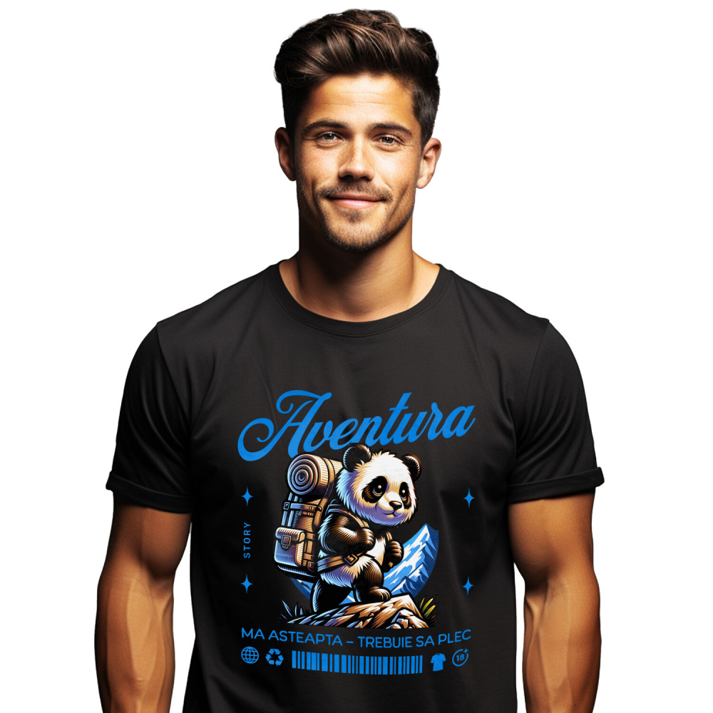 Tricou Femei, Barbati, Copii, Fata, Baiat, Unisex Personalizat Tricou Personalizat Aventură - „Aventura Mă Așteaptă” | Cadouri Haioase [1]