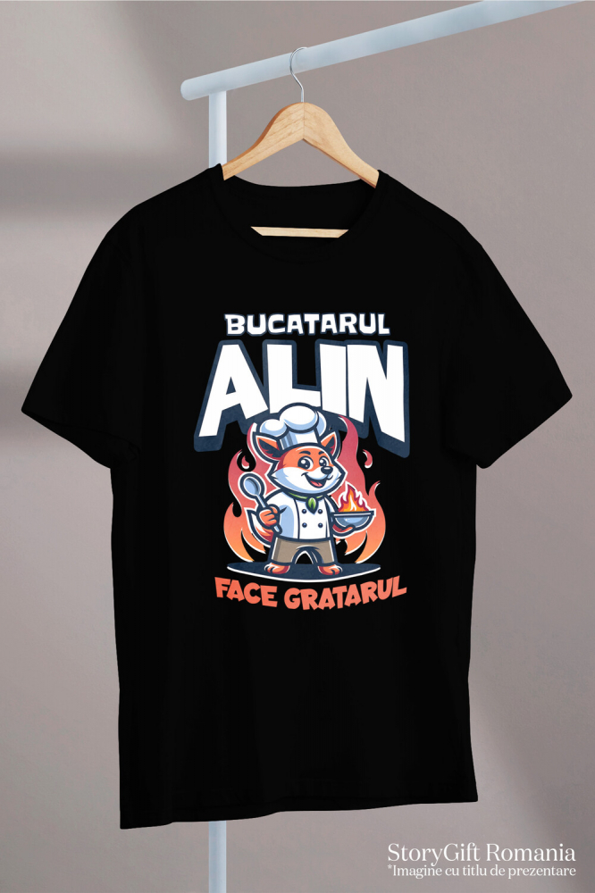 Tricou Femei, Barbati, Copii, Fata, Baiat, Unisex Personalizat Vulpe Bucătar – Design Haios Pentru Pasionații De Grătar și Bucătărie [3]