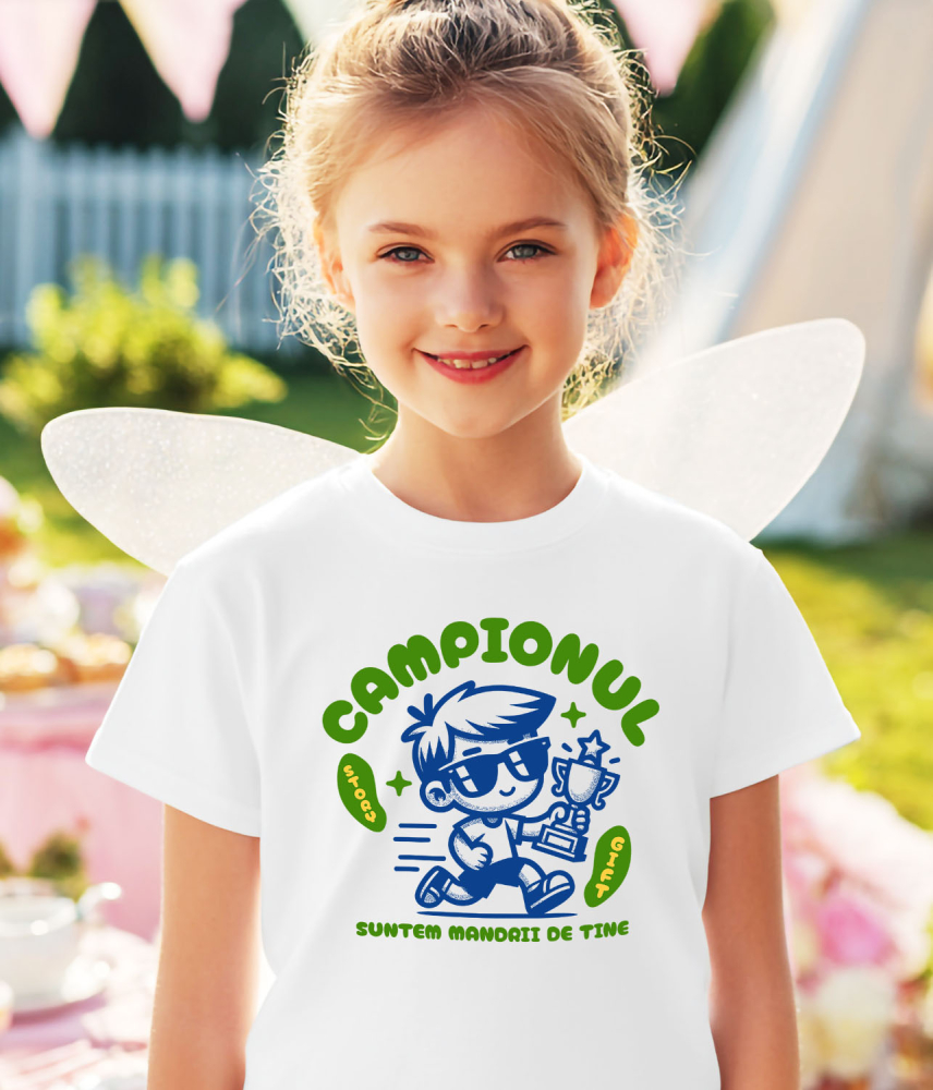 Tricou Femei, Barbati, Copii, Fata, Baiat, Unisex Personalizat Cadouri Personalizate pentru Campioni – Trofee, Tricouri și Accesorii Unice [3]