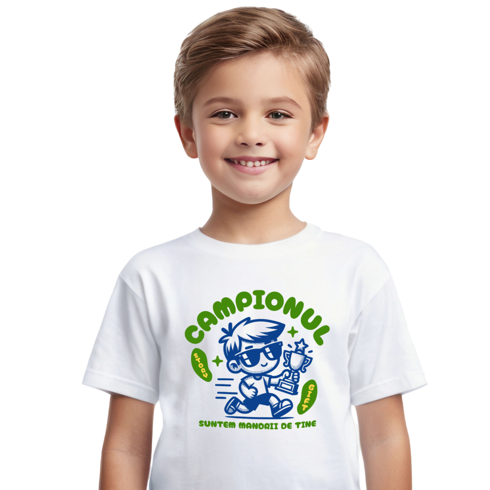 Tricou Femei, Barbati, Copii, Fata, Baiat, Unisex Personalizat Cadouri Personalizate pentru Campioni – Trofee, Tricouri și Accesorii Unice [2]