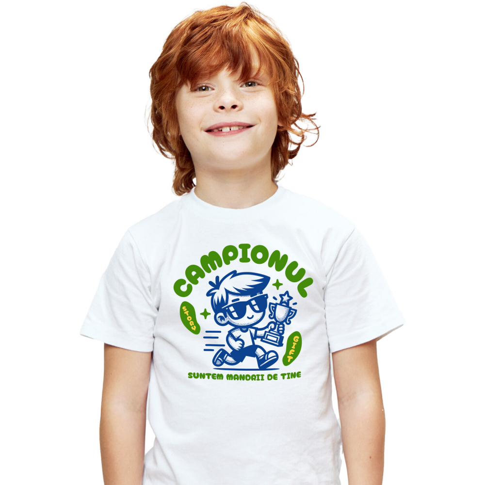 Tricou Femei, Barbati, Copii, Fata, Baiat, Unisex Personalizat Cadouri Personalizate pentru Campioni – Trofee, Tricouri și Accesorii Unice [1]