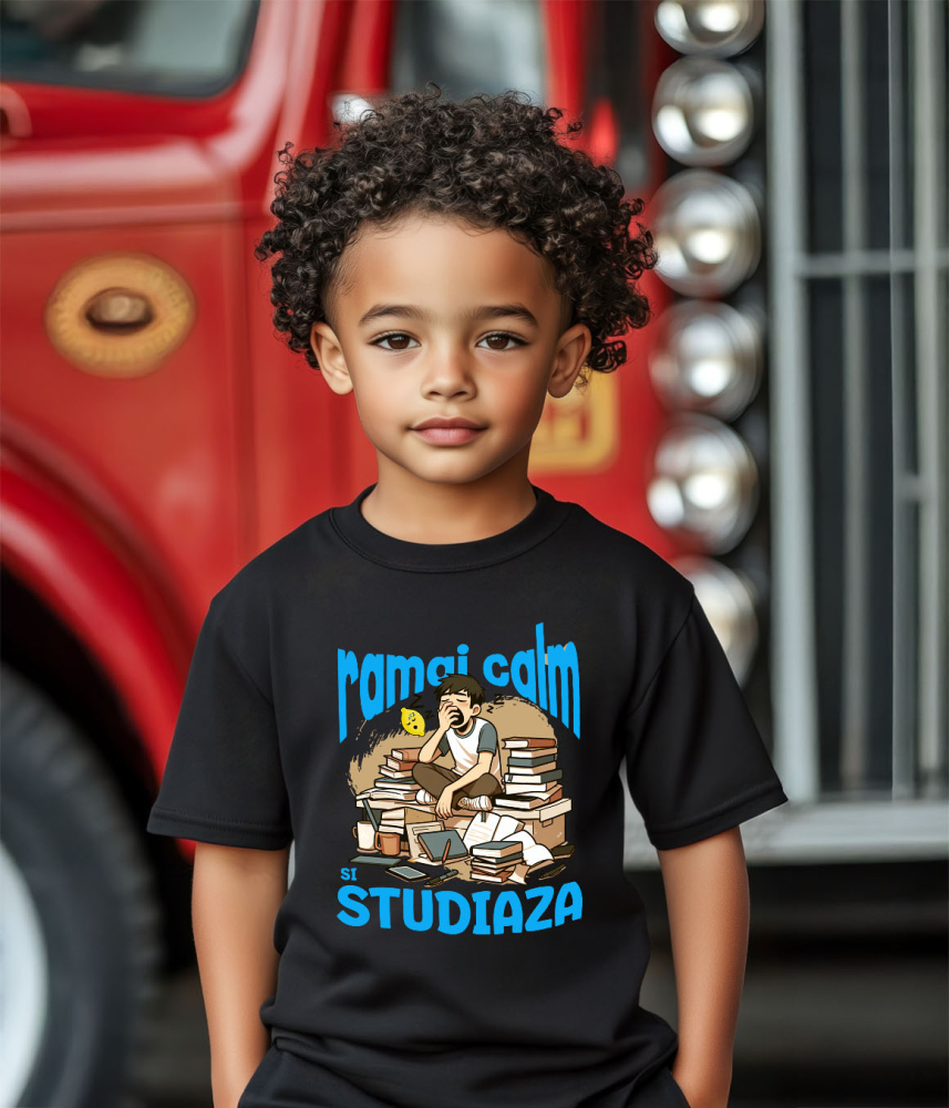 Tricou Femei, Barbati, Copii, Fata, Baiat, Unisex Personalizat Băiat Extenuat și Somnoros Cu Teanc de Cărți | Motivație pentru Studii la Facultate [3]