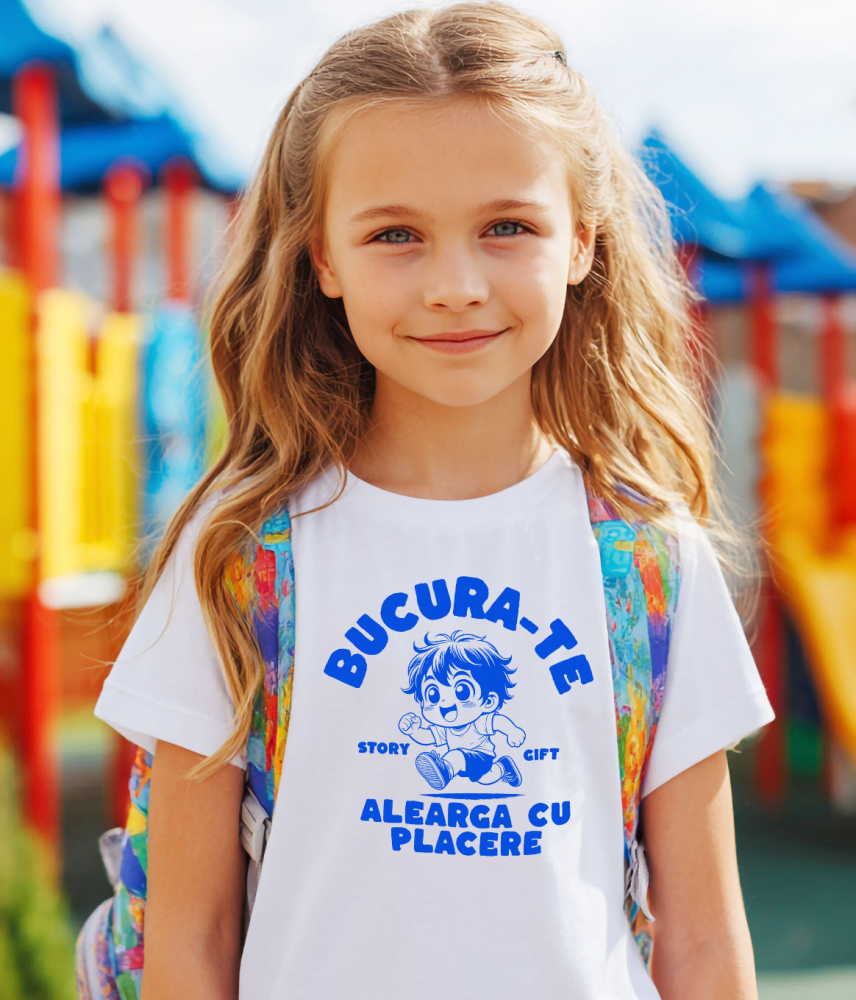 Tricou Femei, Barbati, Copii, Fata, Baiat, Unisex Personalizat Băiat Vesel în Alergare – Motivație și Sănătate [3]