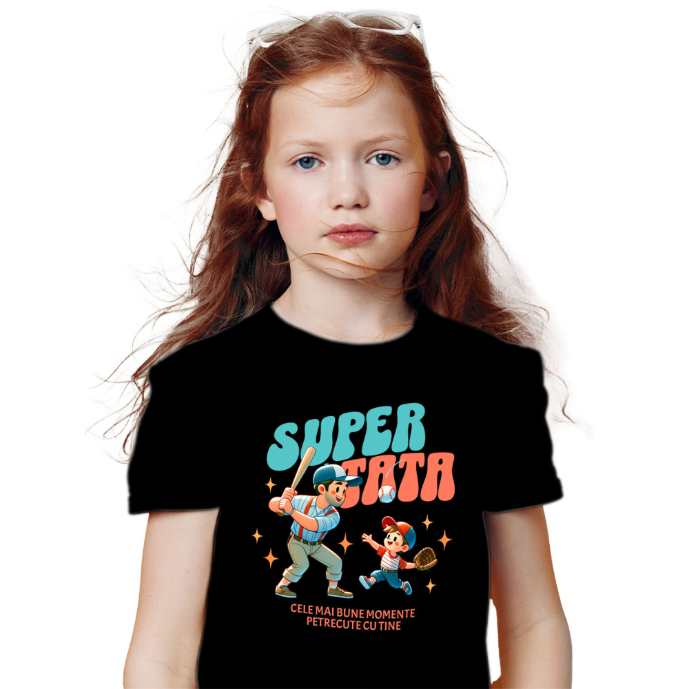 Tricou Femei, Barbati, Copii, Fata, Baiat, Unisex Personalizat Cadouri Personalizate Tata și Fiul | Super Tata, Cele Mai Bune Momente, Baseball [2]