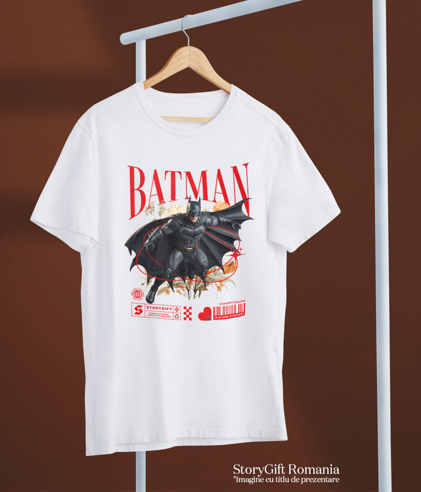 Tricou Copii cu Batman și Magia Florilor Disney 100% Bumbac, Alb, 10 Ani [5]