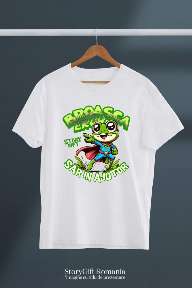 Tricou Femei, Barbati, Copii, Fata, Baiat, Unisex Personalizat Broasca Țestoasă Cu Pelerină Și Costum De Super Erou – Cadou Personalizat Haios Pentru Copii [3]