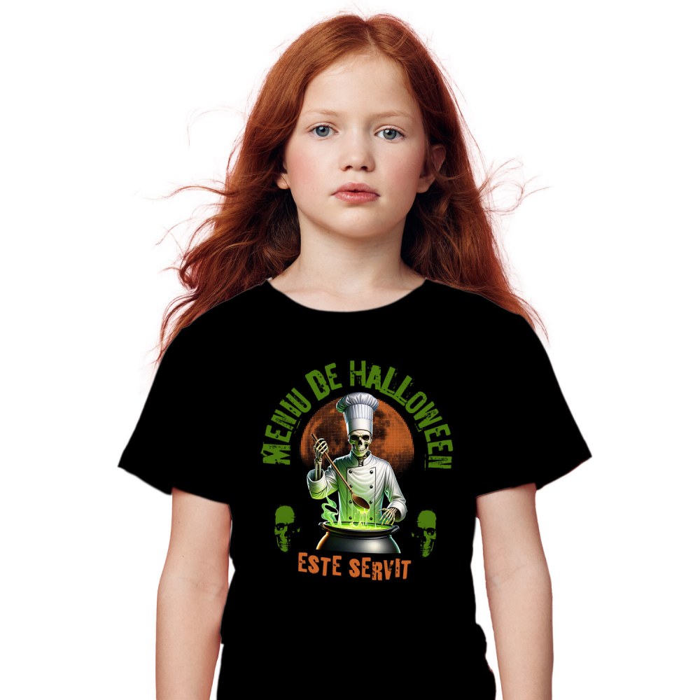Tricou Femei, Barbati, Copii, Fata, Baiat, Unisex Personalizat Bucătar cu Oală Mare și Poțiune Magică | Meniu De Halloween | Cadou Personalizat Halloween [2]