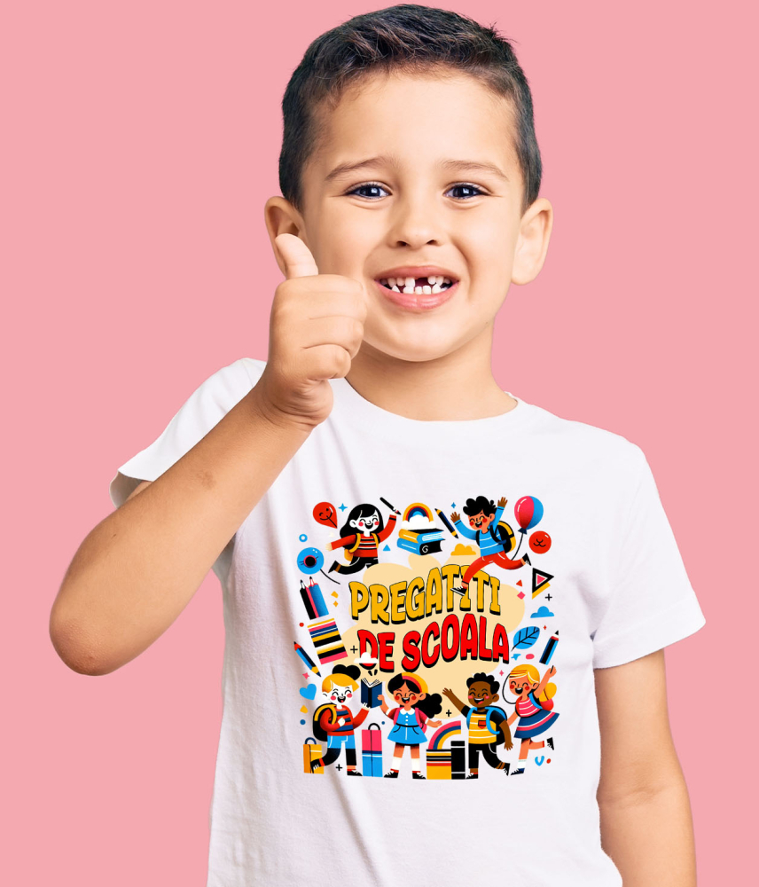 Tricou Femei, Barbati, Copii, Fata, Baiat, Unisex Personalizat Produse Personalizate Pentru Copii Veseli - Educație, Rechizite Școlare și Distracție [4]