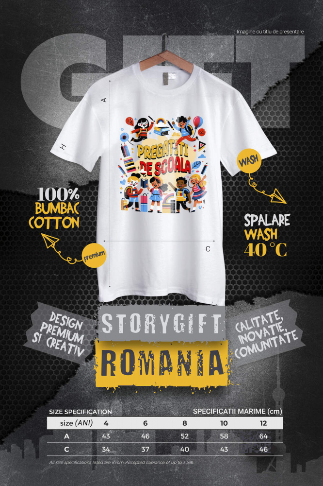 Tricou Femei, Barbati, Copii, Fata, Baiat, Unisex Personalizat Produse Personalizate Pentru Copii Veseli - Educație, Rechizite Școlare și Distracție [4]