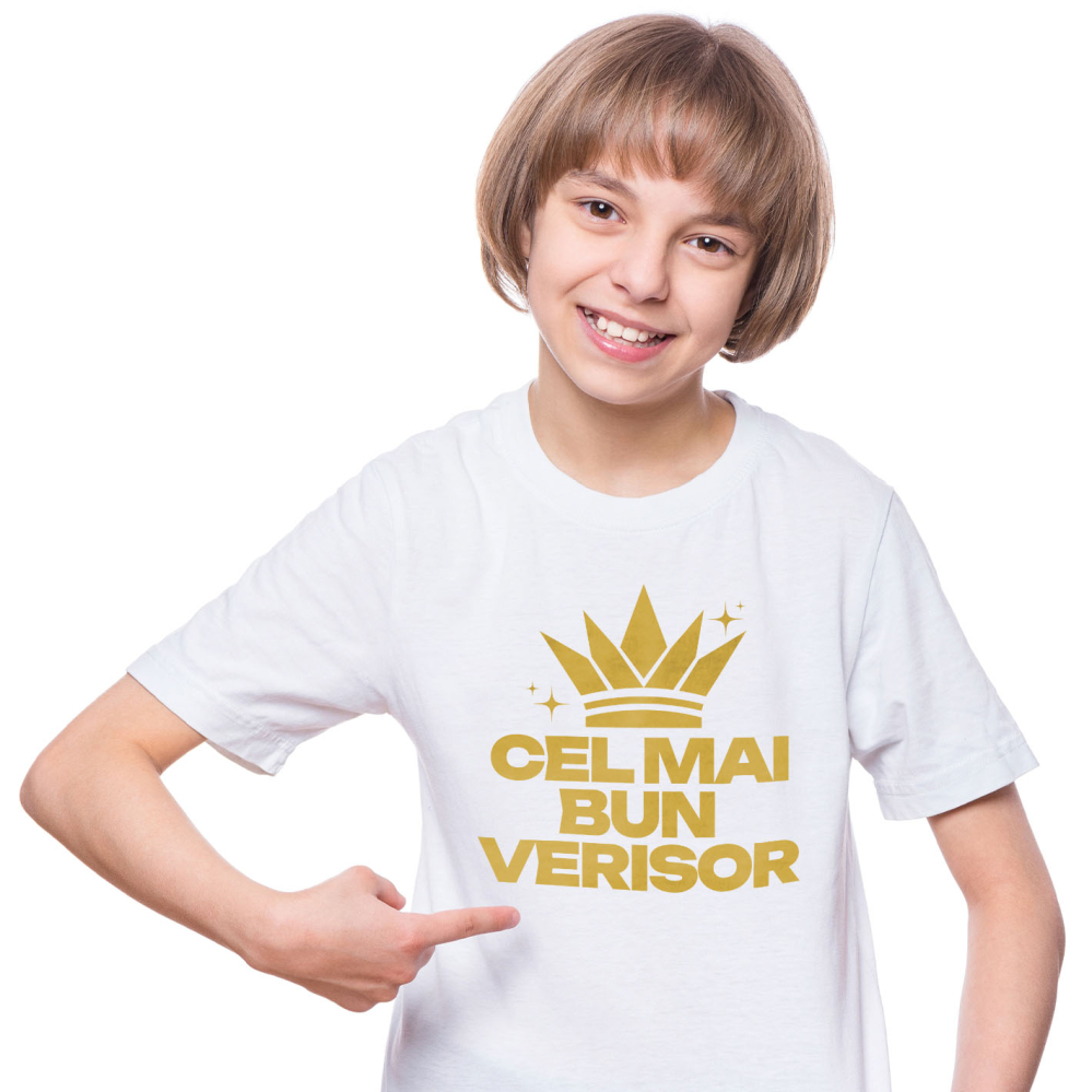 Tricou Femei, Barbati, Copii, Fata, Baiat, Unisex Personalizat „Coroană Regală Personalizată - Cel Mai Bun Verisor Cadou Haioasă Familie” [2]