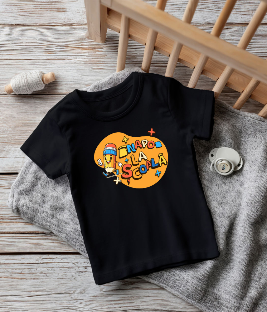 Tricou Femei, Barbati, Copii, Fata, Baiat, Unisex Personalizat Creion Vesel cu Semnul Păcii | Înapoi la Școală și Educație Copii [5]