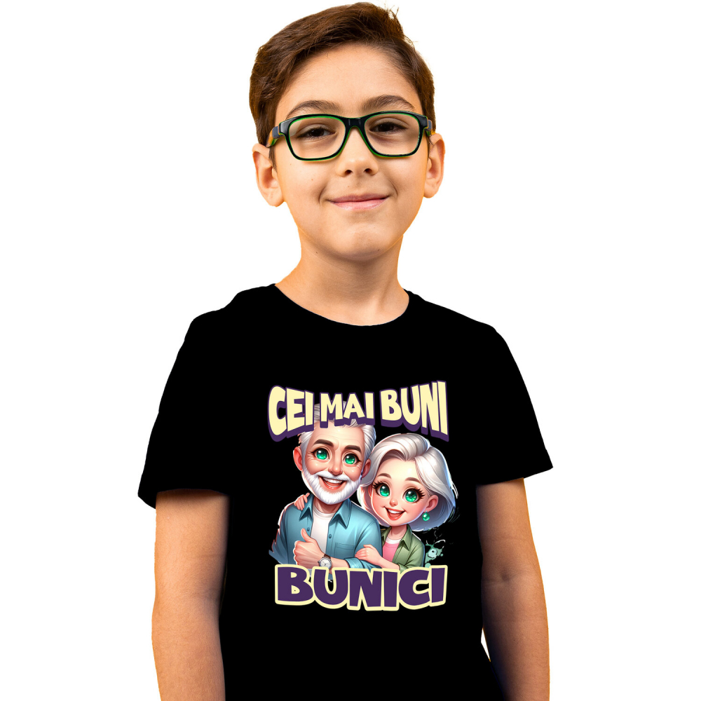 Tricou Femei, Barbati, Copii, Fata, Baiat, Unisex Personalizat Cadou Personalizat „Cei Mai Buni Bunici” | Cuplu Vesel și Cool pentru Bunici [2]