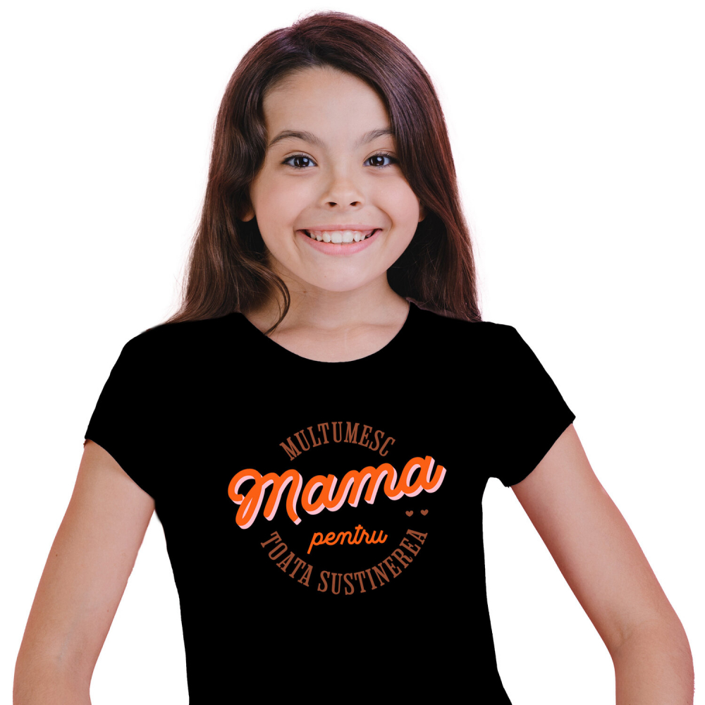 Tricou Femei, Barbati, Copii, Fata, Baiat, Unisex Personalizat "Mulțumesc Mama – Cadouri Personalizate pentru Familie și Iubire" [2]
