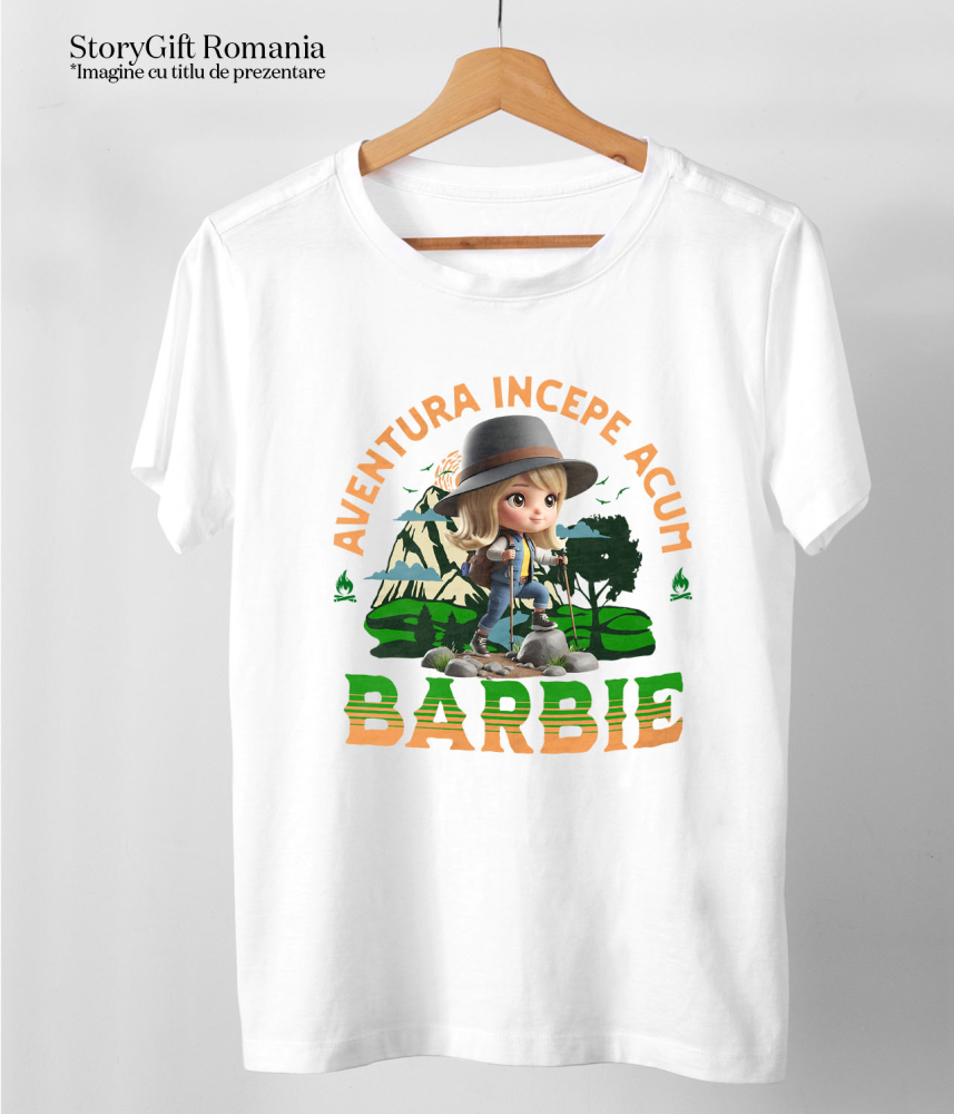 Tricou Copii cu Drumetii Disney alături de Barbie 100% Bumbac, Alb, 12 Ani [5]