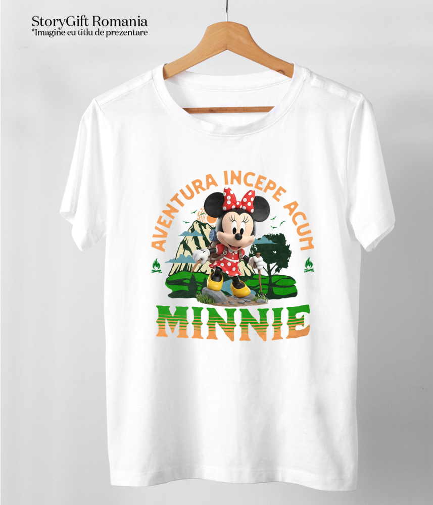 Tricou Copii cu Drumetii Disney alături de Minnie Mouse 100% Bumbac, Alb, 10 Ani [5]