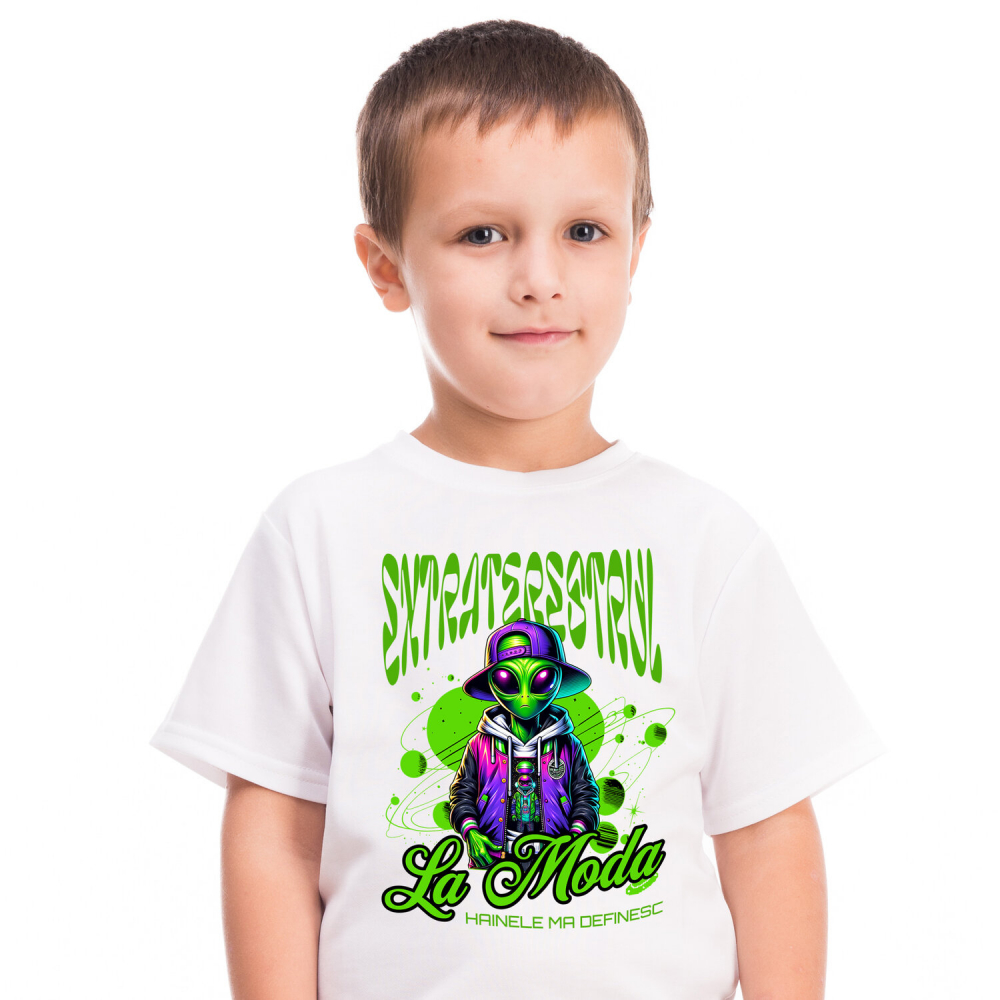 Tricou Femei, Barbati, Copii, Fata, Baiat, Unisex Personalizat Extraterestru Stil Stradal Fashion - Hainele care te Definesc, Look Unic și Modern [2]