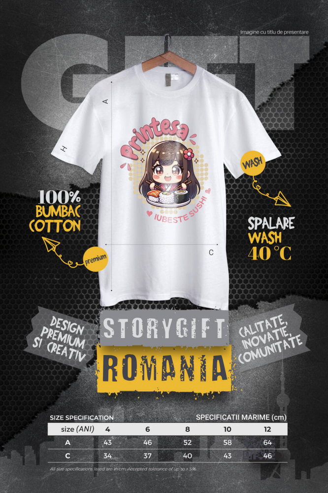 Tricou Femei, Barbati, Copii, Fata, Baiat, Unisex Personalizat Produse personalizate cu iubire pentru sushi | Cadouri unice pentru familie și copii [4]