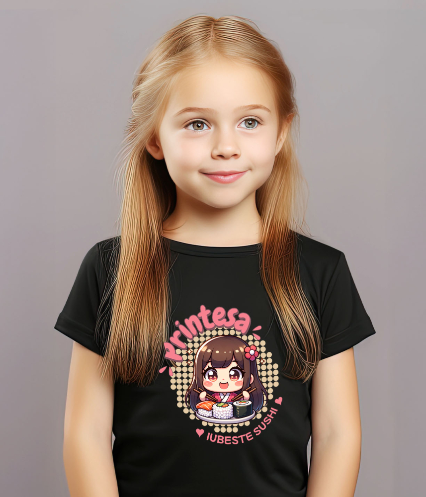 Tricou Femei, Barbati, Copii, Fata, Baiat, Unisex Personalizat Produse personalizate cu iubire pentru sushi | Cadouri unice pentru familie și copii [3]