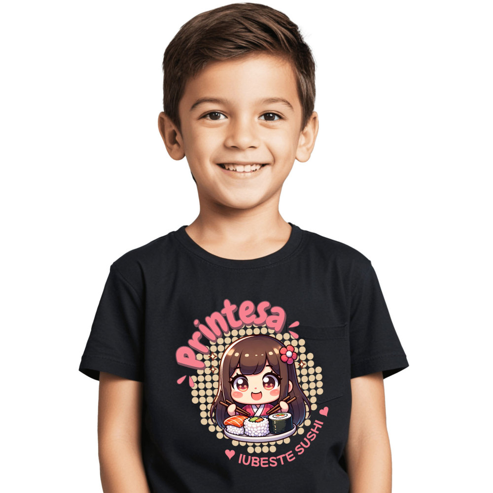 Tricou Femei, Barbati, Copii, Fata, Baiat, Unisex Personalizat Produse personalizate cu iubire pentru sushi | Cadouri unice pentru familie și copii [2]