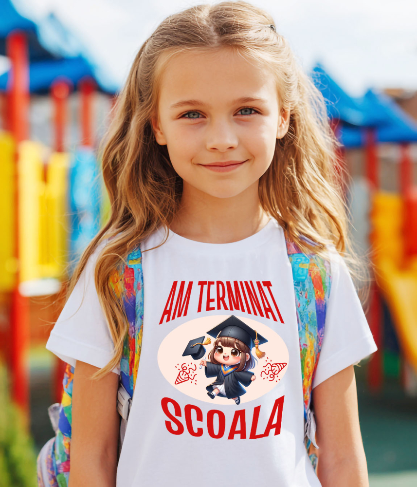 Tricou Femei, Barbati, Copii, Fata, Baiat, Unisex Personalizat Fată Absolvire | Cadou Personalizat pentru Absolvenți [3]