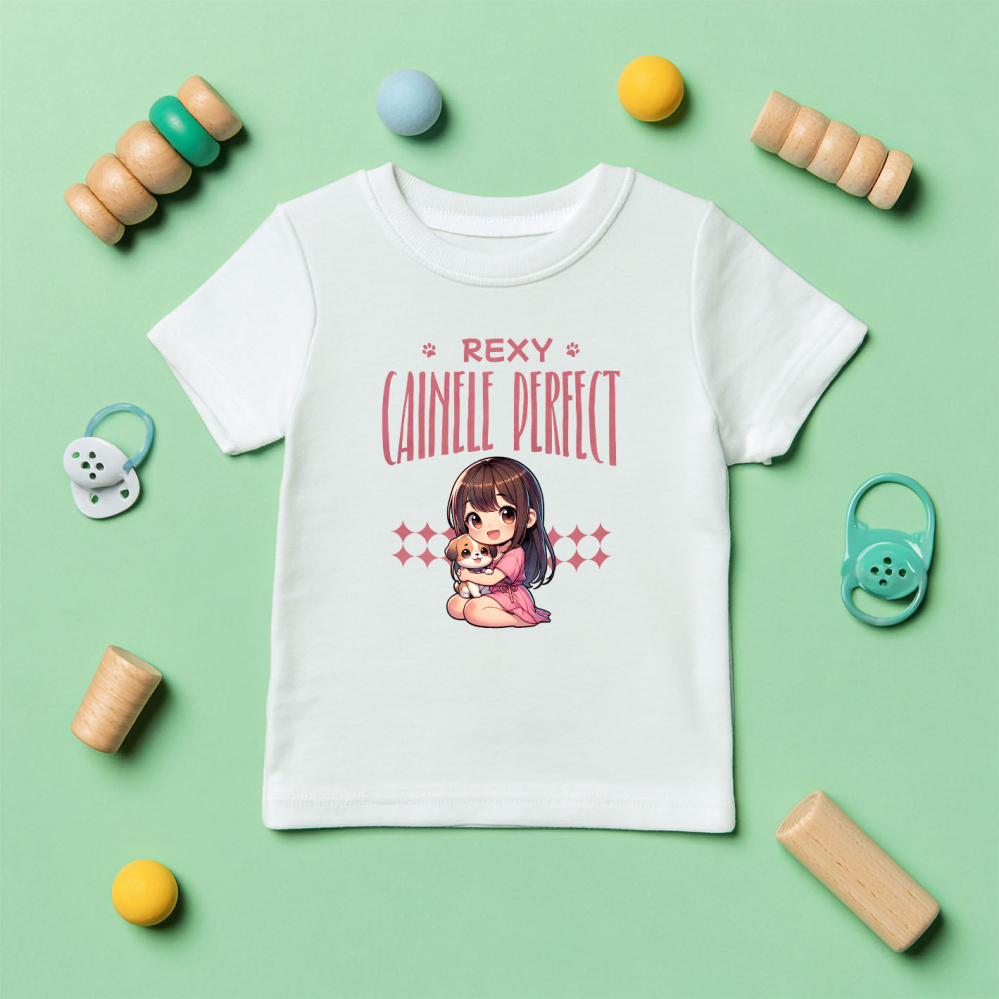 Tricou Femei, Barbati, Copii, Fata, Baiat, Unisex Personalizat Rexy Câinele Perfect – Tricou Personalizat pentru Iubitorii de Câini [5]