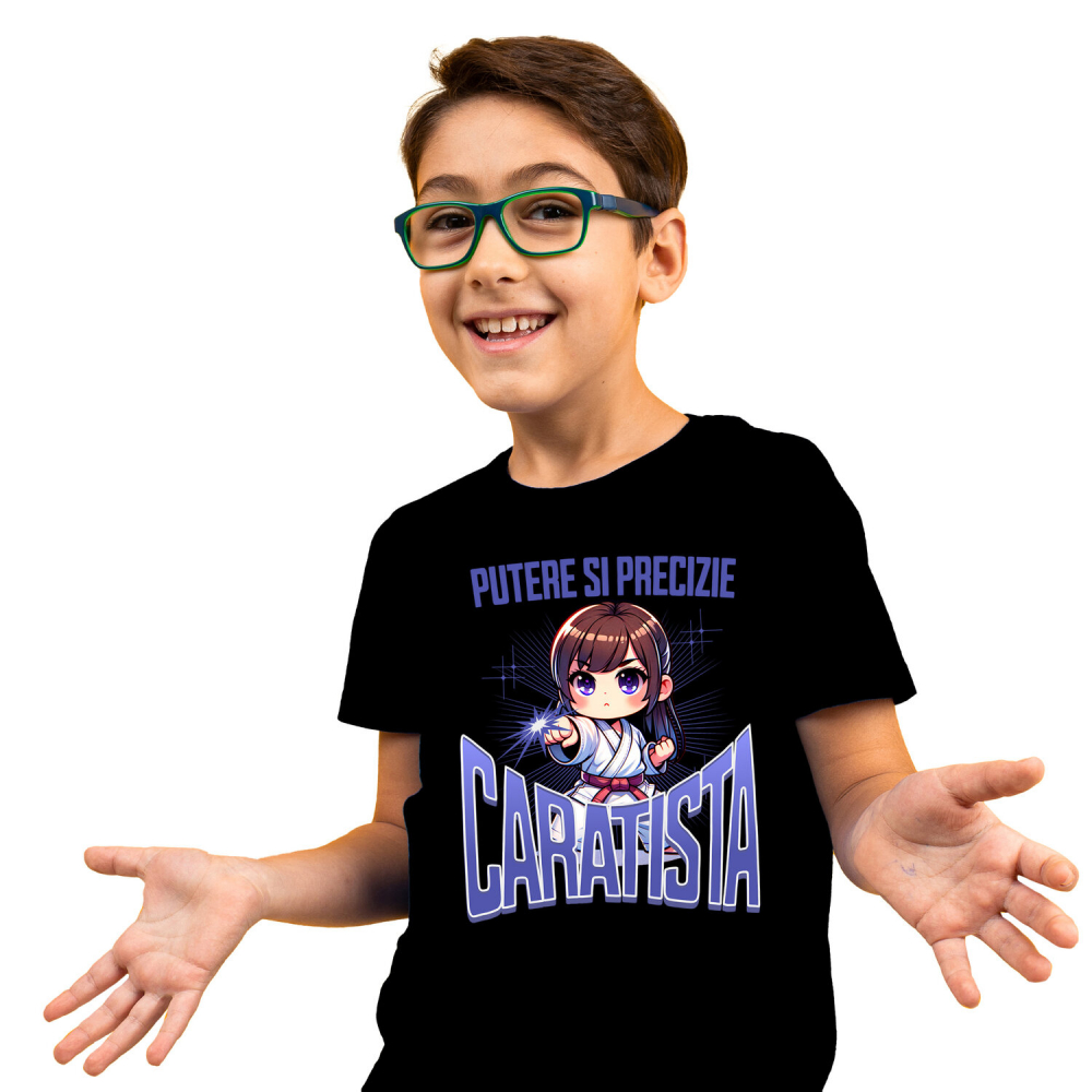 Tricou Femei, Barbati, Copii, Fata, Baiat, Unisex Personalizat Fată Anime Karate – Putere, Disciplină și Motivație [2]