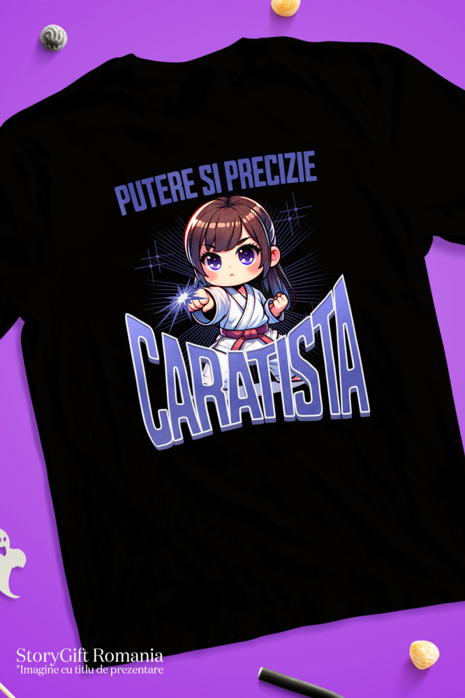 Tricou Femei, Barbati, Copii, Fata, Baiat, Unisex Personalizat Fată Anime Karate – Putere, Disciplină și Motivație [3]