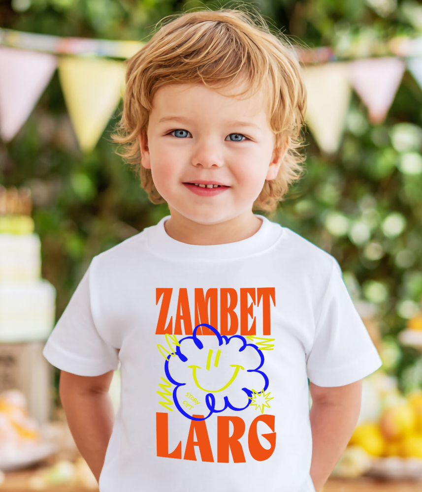 Tricou Femei, Barbati, Copii, Fata, Baiat, Unisex Personalizat Zâmbet Larg – Tricou Personalizat cu Floare Colorată și Mesaj Inspirațional [4]