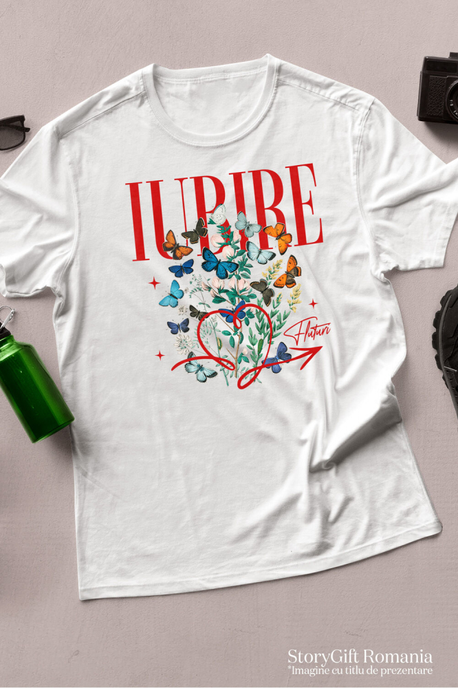 Tricou Femei, Barbati, Copii, Fata, Baiat, Unisex Personalizat Trandafir Colorat Arta Pictura Curgătoare pentru Cea Mai Bună Prietenă | Cadouri Personalizate pentru Familie și Prieteni [3]