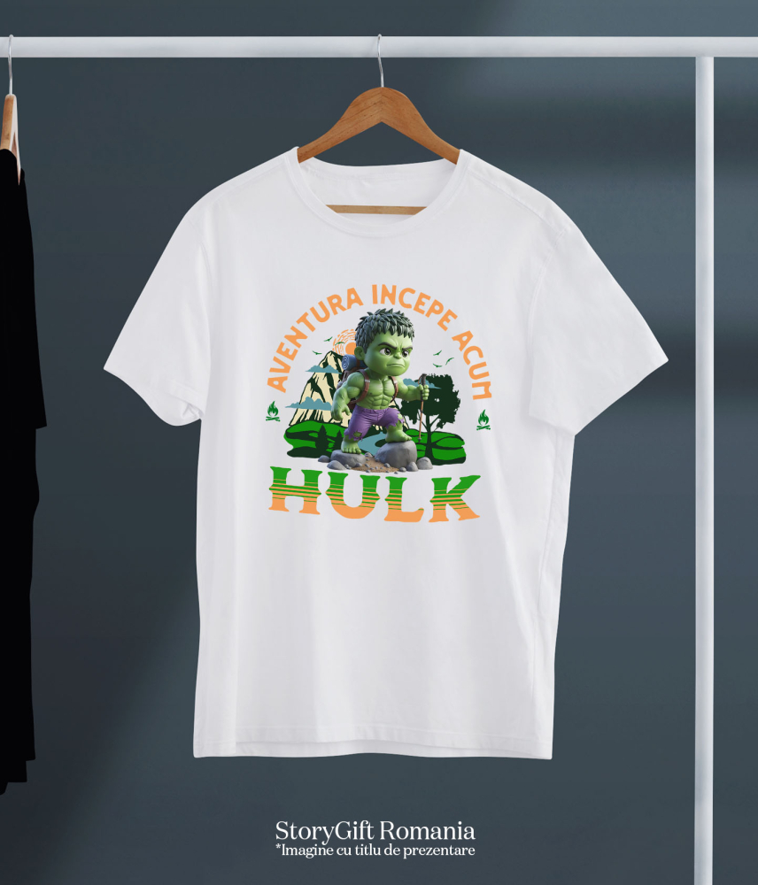 Tricou Copii cu Hulk: Călătorii Împreună cu Magia Disney 100% Bumbac, Alb, 4 Ani [5]
