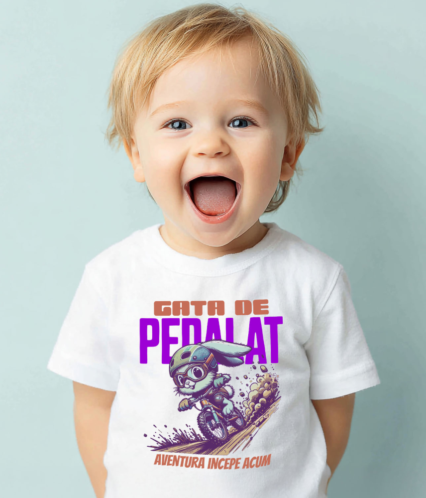 Tricou Femei, Barbati, Copii, Fata, Baiat, Unisex Personalizat Iepure Haios Pe Bicicletă – Design Amuzant Pentru Aventuri Pe Două Roți [4]