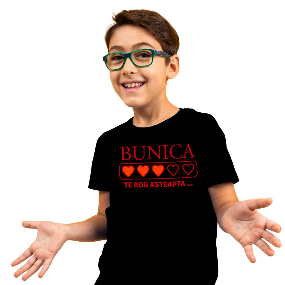 Tricou Femei, Barbati, Copii, Fata, Baiat, Unisex Personalizat Inimioare Umplute Personalizate | Cadou Special pentru Bunica [1]